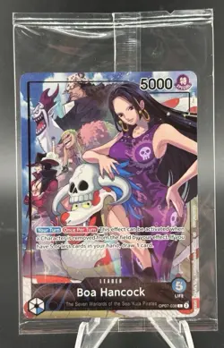 Boa Hancock OP07-038 ONE PIECE 2025 PSA Magazine Factory SEALED Promo Leader - Image 1