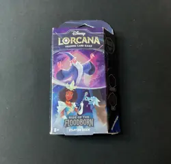 Disney Lorcana: Rise of the Floodborn Starter Deck (Steel & Amethyst) - Image 1