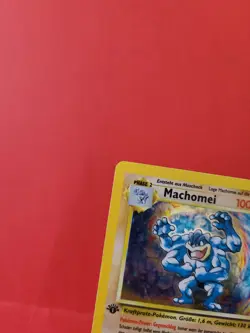 Pokemon Karte/card - Machomei Machamp 8/102 - Base Set 1. Edition Very Good+ - Image 2