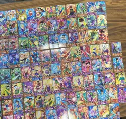 Dragon Ball Super Heroes Japanese Card Lot of 100 No Repeats Flaws - Image 1