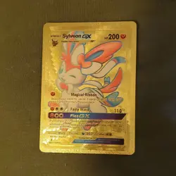 Pokemon Sylveon GX Card 92 Full Art Foil Metal English Fairy 200 HP - Image 1
