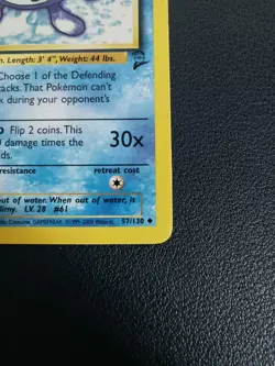 Pokemon Card Poliwhirl 57/130 Base Set 2 Uncommon WOTC - Image 5