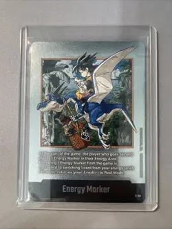 Bandai Dragon Ball Super Card Game Son Goku Energy Marker E-86 Foil - Image 1