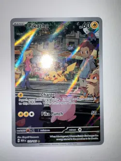 Pikachu 173/165 Illustration Rare Full Art 151 SV Pokemon Card NM - Image 1