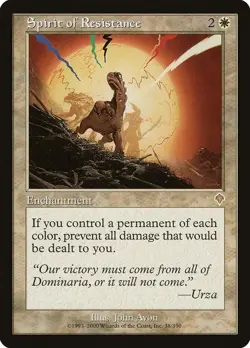 1x Spirit of Resistance - Invasion - NM/EX - Asian - OOP MTG - Image 3