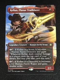MTG Foundations Kellan, Planar Trailblazer Borderless 0330 NM Rare - Image 1