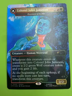 Magic The Gathering 🇨🇦 Only Colonel John /wolf Man Promo Borderless #3 - Image 1
