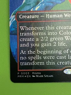 Magic The Gathering 🇨🇦 Only Colonel John /wolf Man Promo Borderless #3 - Image 5