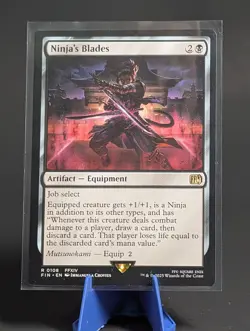 MTG Ninja's Blades Final Fantasy Artifact Equipment #0108 FIN - Image 1