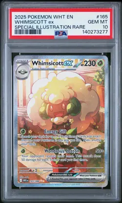 Whimsicott EX 165/086 Special Illustration Rare Pokemon PSA 10 - Image 1