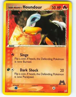 Team Magma's Houndour - 35/95 Team Magma vs Team Aqua - Pokemon TCG - 2004 - Image 1