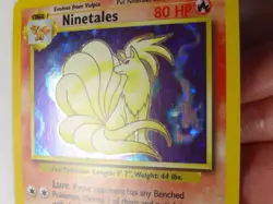 Ninetales 12/102 Holo LP Base Set Pokemon Card TCG - Image 3
