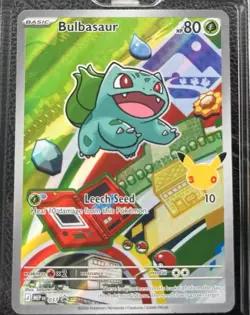 Pokemon Bulbasaur MEP037 First Partner Illustration Rare Promo 30th Anniversary - Image 1