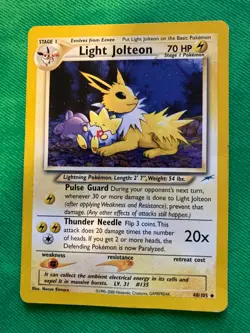 Pokemon TCG Card - Light Jolteon 48/105! MP/HP - Neo Destiny - Image 1