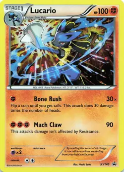 POKEMON Lucario - #XY140 Holo XY Promos NM - Image 1
