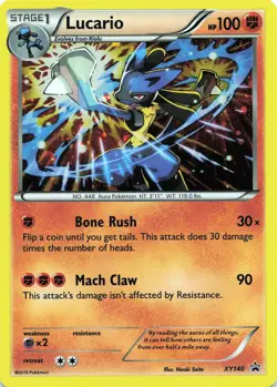 POKEMON Lucario - #XY140 Holo XY Promos NM - Image 3