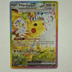 Pokemon Pikachu ex 238/191 Sv08: Surging Sparks 200 HP Rare Holo Full Art - Image 3