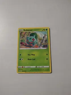 Pokemon TCG Bulbasaur Pokemon Go 001/078 Regular Common Card - Image 1