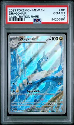 2023 POKEMON MEW EN-151 ILLUSTRATION RARE #181 DRAGONAIR PSA 10 - Image 1