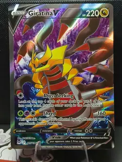 Pokemon TCG Giratina V (Full Art) Ultra Rare SWSH11: Lost Origin 185/196 - Image 1