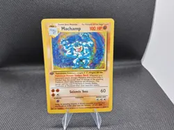 Pokemon TCG 1st Edition Base Set Holo Machamp 8/102 LP/NM WOTC (Original Owner) - Image 1