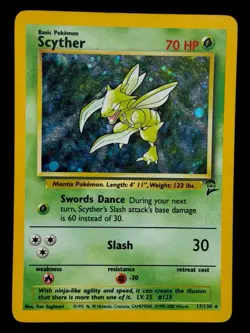Scyther - 17/130 Base Set 2 2000 WOTC - Holo - Pokemon TCG - Image 1