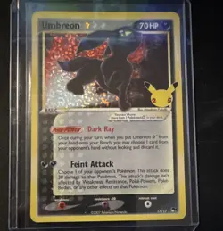 Umbreon Gold Star 17/17 Celebrations Classic Collection Holo 70HP Pokemon TCG - Image 1