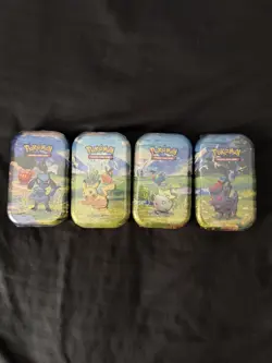 Pokemon TCG Mega Evolution Ascended Heroes Mini Tins Factory Sealed Lot Of 4 - Image 1