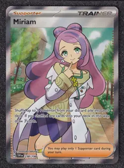 Miriam 238/198 Scarlet & Violet Base Set Full Art Trainer Near Mint Pokemon TCG - Image 1