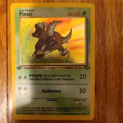 Pinsir 9/64 1st Edition Jungle Holo Rare Pokemon Vintage Pokemon TCG SET BREAK - Image 1