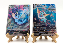 Set of 2 Pokemon Vaporeon V SWSH 181 & Vaporeon VMAX SWSH 182 Black Star Promo - Image 1
