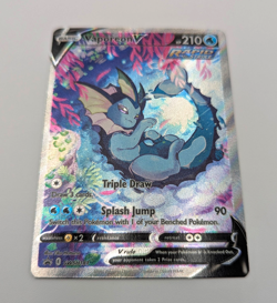 Set of 2 Pokemon Vaporeon V SWSH 181 & Vaporeon VMAX SWSH 182 Black Star Promo - Image 4