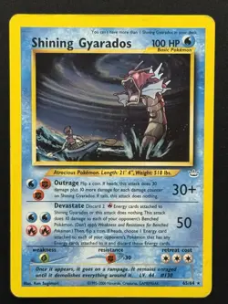 Shining Gyarados 65/64 Neo Revelation Holo Pokemon TCG - HP - Image 1