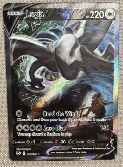 Pokemon 2022 Silver Tempest Lugia V 186/195 Alt Art Near Mint - Image 4