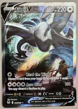 Pokemon 2022 Silver Tempest Lugia V 186/195 Alt Art Near Mint - Image 5