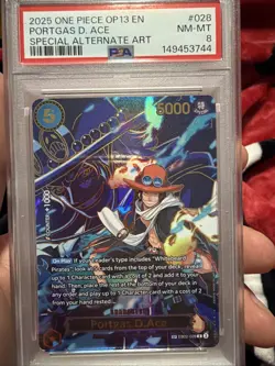 2025 ONE PIECE OP13-CARRYING ON HIS WILL | SPECIAL ALTERNATE ART Psa 8 - Image 1