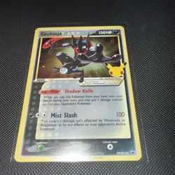 Pokemon Card Greninja Star SWSH Promo Cards Promo Celebrations SWSH144 - Image 1