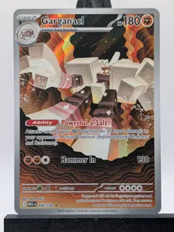 NM Garganacl 147/132 Mega Evolution Illustration Rare Pokemon Card - Image 1