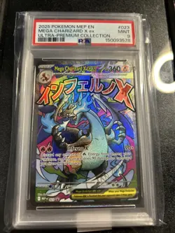 Mega Charizard X EX - 023 Me: Mega Evolution Promo Holo 360 HP Pokemon Card - Image 1