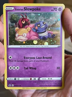 POKEMON GALARIAN SLOWPOKE SWSH126 PROMO COSMOS HOLO NM CARD - Image 1