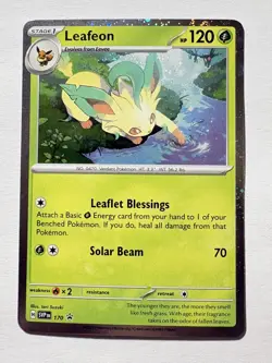 Leafeon 170 Black Star Promo Cosmos Holo Pokemon TCG SV Promo Cards M/NM - Image 1