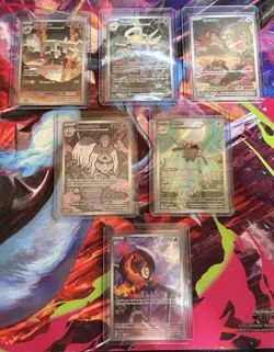 Mega Evolution NM Illustration Rare Cards W/ Phantasmal ETB Promo Card Lot Of 6 - Image 1