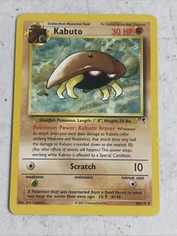 Kabuto Legendary Collection 48/110 Regular Uncommon Pokemon Trading Card - Image 1