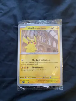 Pokemon TCG: Pikachu at the Museum JUMBO PROMO CARD - NEW & SEALED - Image 1