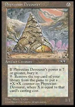 MTG English Phyrexian Devourer Light Play Normal Alliances - Image 1