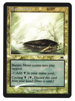 Magic The Gathering MTG - Onslaught ONS 2002 - #312 Barren Moor FOIL x1 - Image 1