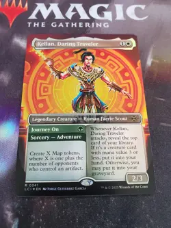 Mtg. Kellan, Daring Traveler. FOIL Borderless. The Lost Caverns of Ixalan. Nm - Image 1
