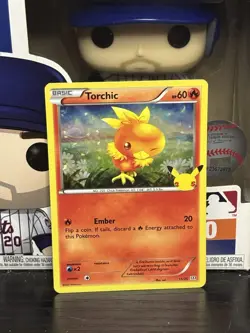Pokemon TCG McDonald's 25th Anniversary Celebrations - Torchic #11/25 Holo Card - Image 1