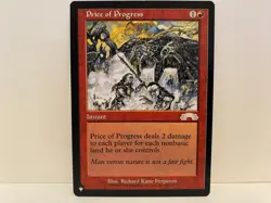 x1 NM Price of Progress (EMA) The List Reprints Regular MTG - Image 1