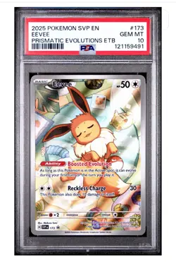 Eevee Prismatic Evolution ETB Promo Card 173 PSA 10 Gem mint - Image 1